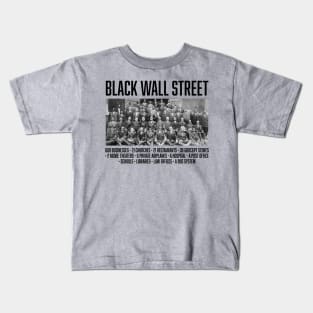 Black Wall Street Facts, Black History Kids T-Shirt